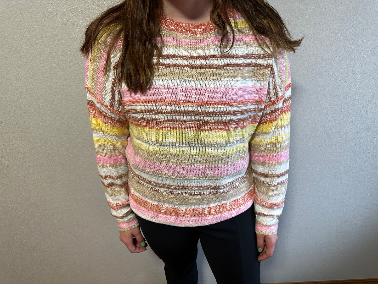 Striped Round Neck Sweater