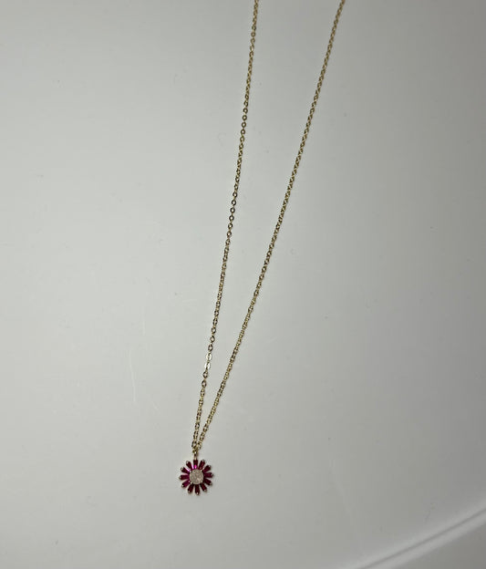 Crystal Flower Necklace